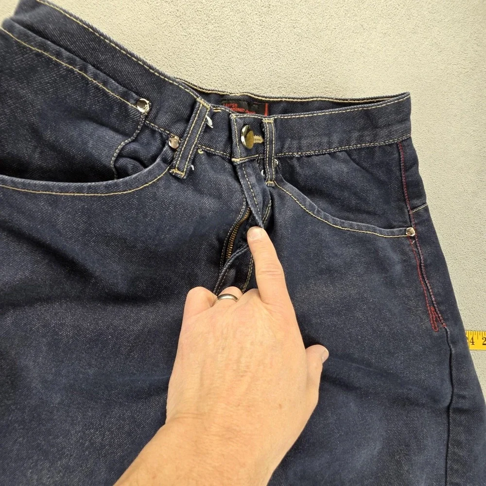 Vintage Levis Engineered Jeans Mens Blue Dark Wash Twisted Fits 26x28